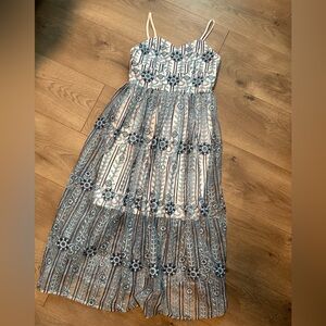 Pippa And Julie Girl’s Formal Dress Sz 10 Red Black Floral Sleeveless Petticoat